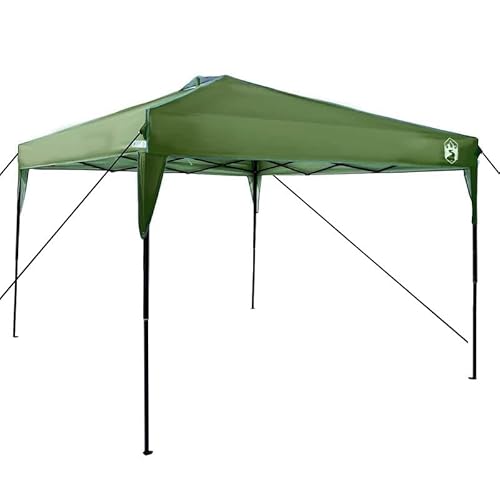 Pop-up Pavillon Zelt Grün 300 x 300 cm - Leichter Stoff für Garten, Camping & Outdoor - Schnellaufbau & Stabil - Ideal für Familienfeste & Events von Eleganz