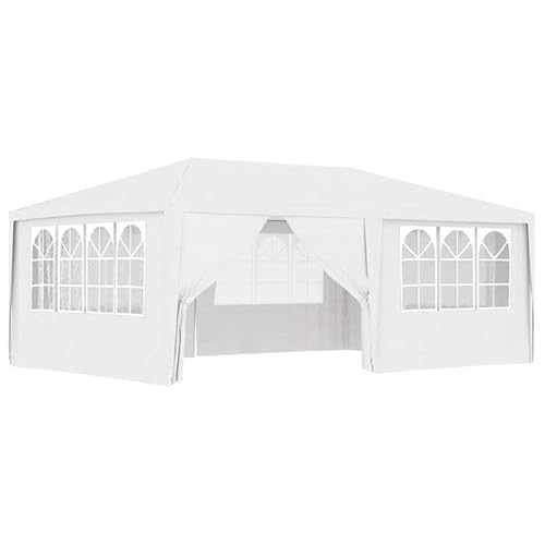 Profi-Partyzelt 4x6 m mit Seitenwänden – Weißes Festzelt für Garten, Hochzeit & Events – Robustes PE-Material (90 g/m²) & Stahlrahmen – Schnell aufgebaut & wetterfest von Eleganz