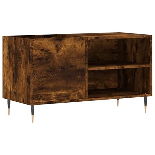 Regalsystem Plattenschrank Räuchereiche 85x38x48 cm aus Holzwerkstoff & Eisen - Stabiles Regal für Wohnzimmer, Küche oder Büro - Platzsparend & langlebig Regalsystem Plattenschrank Räuchereiche 85x38x48 cm aus Holzwerkstoff & Eisen - Stabiles Regal für Wohnzimmer, Küche oder Büro - Platzsparend & langlebig von Eleganz