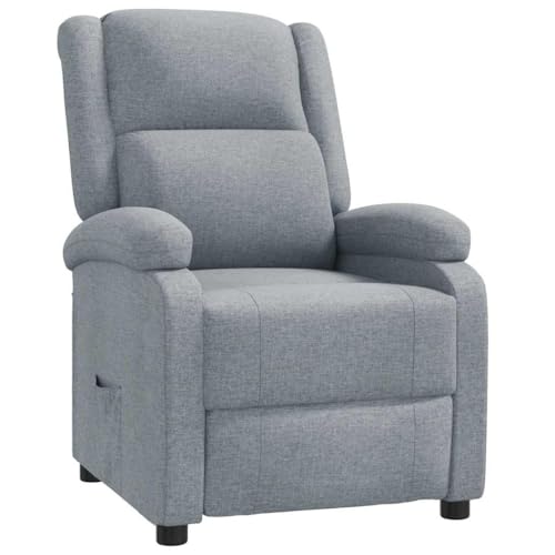 Relaxsessel Hellgrau Stoff – Bequemer Sessel für Wohnzimmer & Schlafzimmer, Langlebig & Weich – Perfekter Lesesessel & TV-Sessel für Entspannung von Eleganz