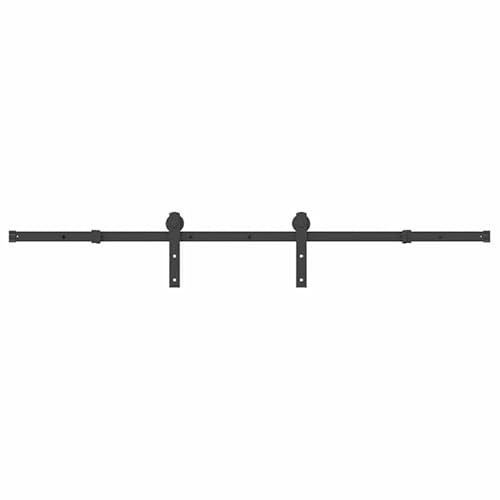 Schiebetürbeschlag-Set 183 cm - pulverbeschichteter Stahl schwarz - langlebig & robust für Innen- & Außenbereiche - einfache Montage für moderne Türen Schiebetürbeschlag-Set 183 cm - pulverbeschichteter Stahl schwarz - langlebig & robust für Innen- & Außenbereiche - einfache Montage für moderne Türen von Eleganz