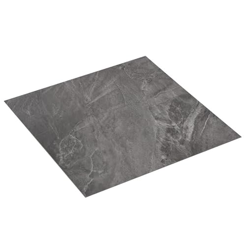 Selbstklebende PVC-Fliesen für Bodenbelag 5,11 m² Schwarz mit Muster - Teppich für Wohnzimmer, Küche oder Büro - Einfach zu verlegen, langlebig und pflegeleicht Selbstklebende PVC-Fliesen für Bodenbelag 5,11 m² Schwarz mit Muster - Teppich für Wohnzimmer, Küche oder Büro - Einfach zu verlegen, langlebig und pflegeleicht von Eleganz