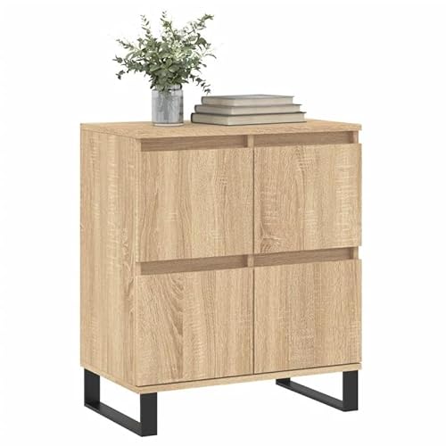 Sideboard Sonoma-Eiche 60x35x70 cm aus Holzwerkstoff & Eisen - Modernes Wohnzimmermöbel-Set mit Stauraum für kleine Räume Sideboard Sonoma-Eiche 60x35x70 cm aus Holzwerkstoff & Eisen - Modernes Wohnzimmermöbel-Set mit Stauraum für kleine Räume von Eleganz