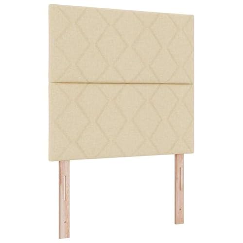 Stoffkopfteil Geometric 90 cm Creme – Modernes Kopfteil aus Stoff fürs Schlafzimmer | Manuell verstellbar | Einfache Montage | Wohntrend Stoffkopfteil Geometric 90 cm Creme – Modernes Kopfteil aus Stoff fürs Schlafzimmer | Manuell verstellbar | Einfache Montage | Wohntrend von Eleganz