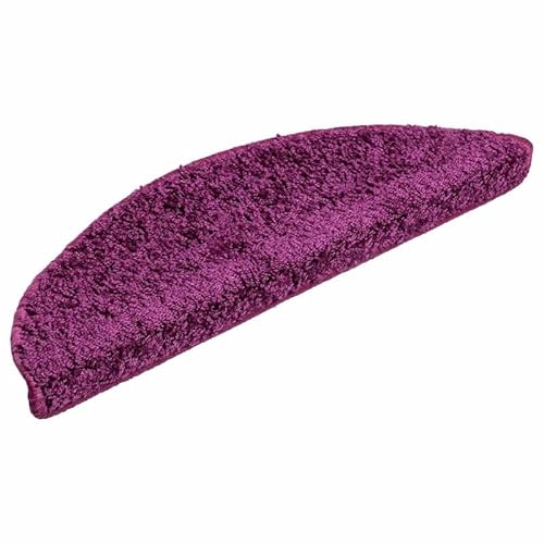 Stufenmatten 20 STK. Violett 56x17x3 cm - 100% PP Getuftet, rutschfest & langlebig - Ideal für Treppen, Eingangsbereiche & kleine Räume von Eleganz