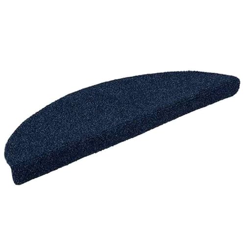 Stufenmatten Selbstklebend 20 STK. Marineblau - Nadelgestanztes Gewebe (100% Polypropylen) für Treppen und Rutschschutz, Langlebig von Eleganz