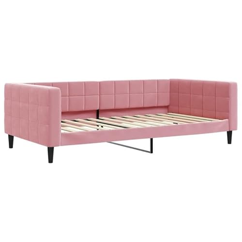 Tagesbett Rosa 100x200 cm Samt - Modernes Tagesbett für Gastzimmer & kleine Räume, weiche Samtbezug für extra Komfort, platzsparend & stilvoll Tagesbett Rosa 100x200 cm Samt - Modernes Tagesbett für Gastzimmer & kleine Räume, weiche Samtbezug für extra Komfort, platzsparend & stilvoll von Eleganz