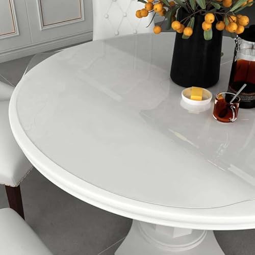 Tischfolie transparent Ø 80 cm 2 mm PVC - Rundetischdecke für Küche, Esstisch & Wohnzimmer - Kratzfeste und wasserdichte Tischabdeckung - Einfache Reinig, langlebig und vielseitig einsetzbar Tischfolie transparent Ø 80 cm 2 mm PVC - Rundetischdecke für Küche, Esstisch & Wohnzimmer - Kratzfeste und wasserdichte Tischabdeckung - Einfache Reinig, langlebig und vielseitig einsetzbar von Eleganz