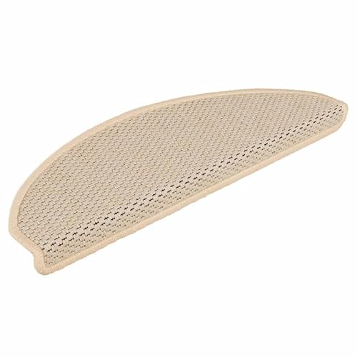 Treppenmatten Selbstklebend Sisal-Look 15 STK. 65x21x4 cm - rutschfest, langlebig & leicht zu reinigen - ideal für Treppen, Eingangsbereich & kleine Räume von Eleganz