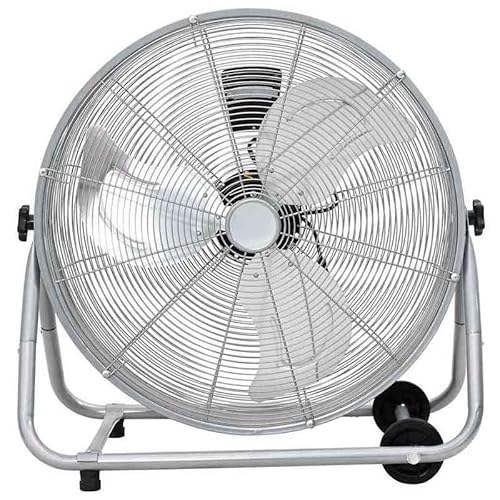 Trommelventilator mit Rad – Leistungsstarker Aluminium-Lüfter für große Räume, Büros und Werkstätten – Leicht, langlebig und mobil von Eleganz