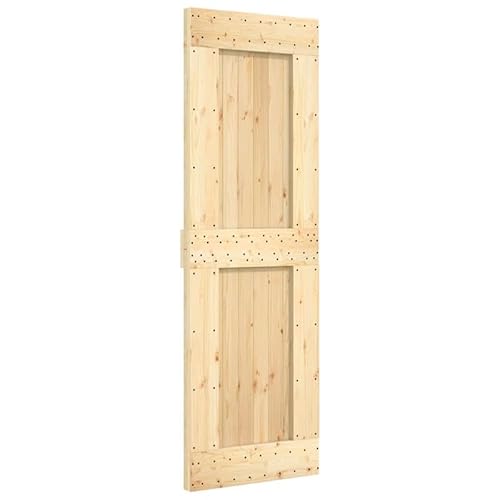 Tür NARVIK 70x210 cm aus massivem Kiefernholz (unbehandelt) - Natürliche Innentür für Wohnzimmer, Schlafzimmer - Robuste Qualität, einfache Montage von Eleganz
