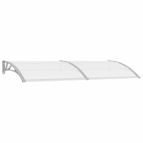 Türvordach aus Polycarbonat-Platten mit ABS-Halterung und Aluminiumleisten – Grau 240x100 cm – Langlebiges Markisendach für Terrasse, Balkon oder Hauseingang – Wetterbeständig und einfach zu montieren Türvordach aus Polycarbonat-Platten mit ABS-Halterung und Aluminiumleisten – Grau 240x100 cm – Langlebiges Markisendach für Terrasse, Balkon oder Hauseingang – Wetterbeständig und einfach zu montieren von Eleganz