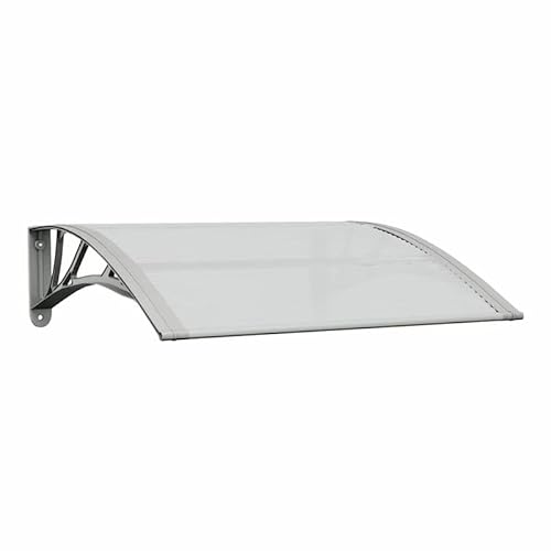 Türvordach aus Polycarbonat und Aluminium 80x75 cm grau transparent - Wetterfest und langlebig für Haustür und Eingangsbereich Türvordach aus Polycarbonat und Aluminium 80x75 cm grau transparent - Wetterfest und langlebig für Haustür und Eingangsbereich von Eleganz