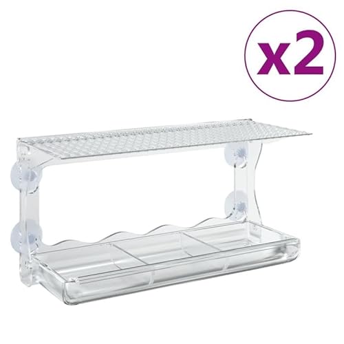 Vogelhäuschen aus Acryl und PVC - 2 Stück Fenster-Futterstellen für Vögel 30x12x15 cm - Wetterfest und leicht zu reinigen - Perfekt für Balkon und Garten Vogelhäuschen aus Acryl und PVC - 2 Stück Fenster-Futterstellen für Vögel 30x12x15 cm - Wetterfest und leicht zu reinigen - Perfekt für Balkon und Garten von Eleganz