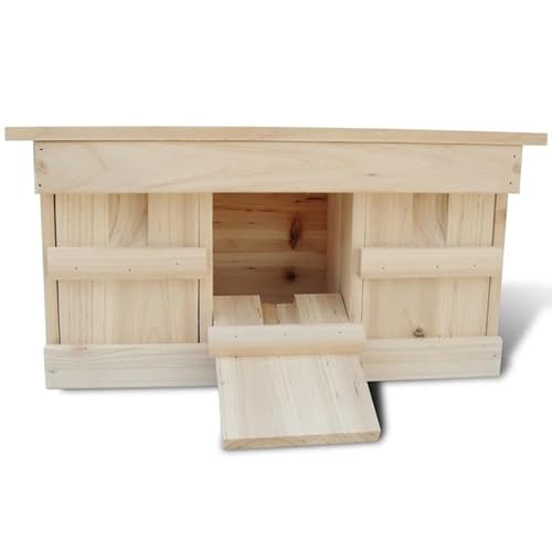 Vogelhäuschen aus stabilem Holz - Spatzen-Nistkasten (44 x 15,5 x 21,5 cm) - Robustes Nistkasten für Garten und Balkon - Ideal für kleine Vögel von Eleganz