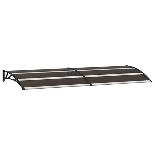 Vordach aus Polycarbonat 240x75 cm - Schwarz mit ABS-Halterung & Aluminiumleisten - Langlebig & Witterungsbeständig für Terrasse, Balkon & Eingangsbereich Vordach aus Polycarbonat 240x75 cm - Schwarz mit ABS-Halterung & Aluminiumleisten - Langlebig & Witterungsbeständig für Terrasse, Balkon & Eingangsbereich von Eleganz