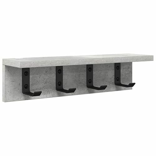 Wandregal aus Holzwerkstoff - Moderner Kleiderständer Betongrau 40 x 10,5 cm - Platzsparend & Stilvoll für Kleidung, Handtücher - Ideal für kleine Räume & Badezimmer Wandregal aus Holzwerkstoff - Moderner Kleiderständer Betongrau 40 x 10,5 cm - Platzsparend & Stilvoll für Kleidung, Handtücher - Ideal für kleine Räume & Badezimmer von Eleganz
