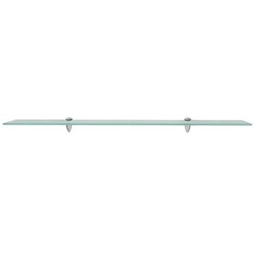 Wandregale aus gehärtetem Sicherheitsglas - 2 STK. Glasregale 100x10 cm, 8 mm stark - Stabile & Moderne Regale für Küche, Bad oder Wohnzimmer - Platzsparende Aufbewahrung von Eleganz