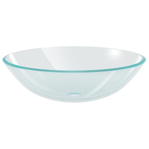 Waschbecken aus Hartglas 42 cm transparent - Modernes Design für Badezimmer & Gäste-WC - Langlebig, kratzfest & pflegeleicht - Ideal für kleine Räume Waschbecken aus Hartglas 42 cm transparent - Modernes Design für Badezimmer & Gäste-WC - Langlebig, kratzfest & pflegeleicht - Ideal für kleine Räume von Eleganz