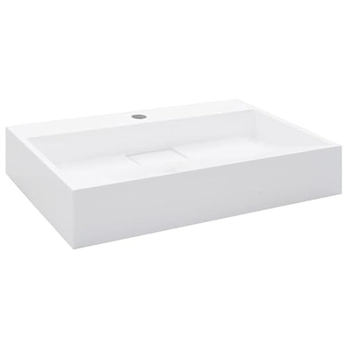 Waschbecken aus Mineralguss 60x38x11 cm - Weißes Waschbecken für Bad & Gäste-WC - Langlebig, pflegeleicht & modern Waschbecken aus Mineralguss 60x38x11 cm - Weißes Waschbecken für Bad & Gäste-WC - Langlebig, pflegeleicht & modern von Eleganz