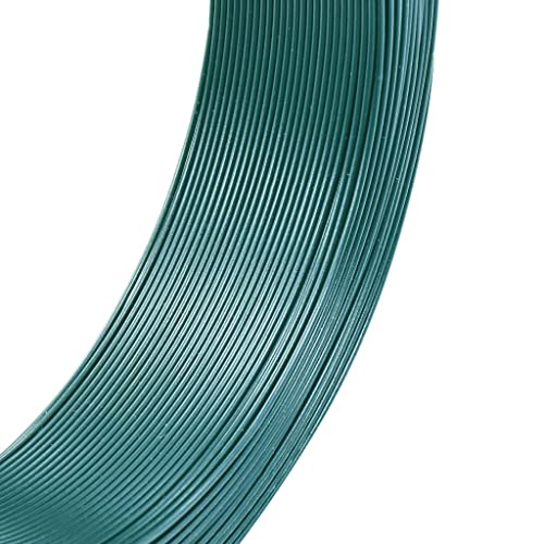 Zaun-Bindedraht 250 m 0,91,4 mm Stahl Schwarzgrün | hochfester Draht für Zäune & Absperrungen | wetterfest & korrosionsbeständig | ideal für Garten, Landwirtschaft & BAU von Eleganz