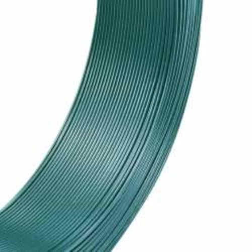 Zaun-Bindedraht 250 m 2,3/3,8 mm Stahl Schwarzgrün - Hochfester Draht für Zäune, Absperrungen und Garten - Witterungsbeständig & Langlebig von Eleganz
