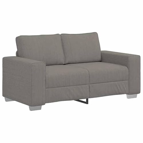Zweisitzer-Sofa Hellgrau 120 cm - Futon für Wohnzimmer oder Schlafzimmer - Cordstoff Bezug, Langlebig und Bequem - Platzsparend für Kleine Räume von Eleganz