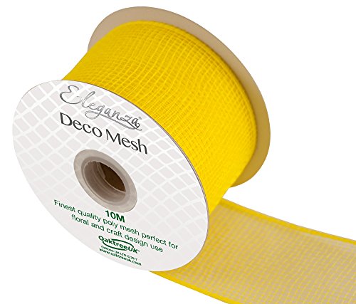 Eleganza Deco Mesh 63 mm x 10 m Nr. 11, gelb von Eleganza