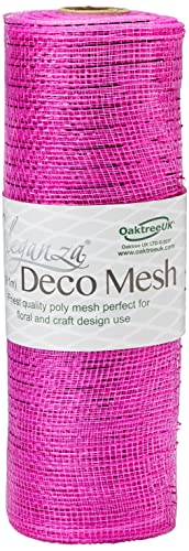 Eleganza Nr. 28 Metallic Deco Mesh, Fuchsia, 25 cm x 9,1 m von Eleganza