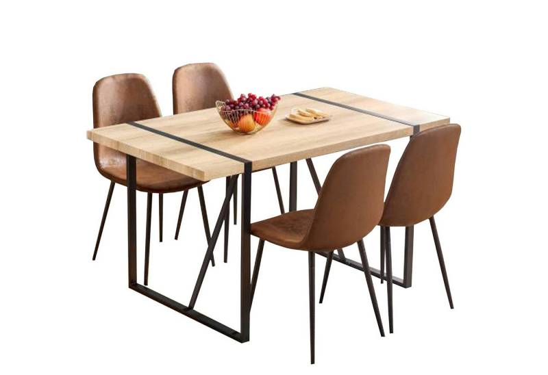 Elegear Esszimmerstuhl Polsterstuhl mit Rücklehne Armlehne, Esszimmerstühle mit Samt-Bezug (Set, 4 St), Belastbarkeit, Pflegeleicht, Ergonomisch von Elegear