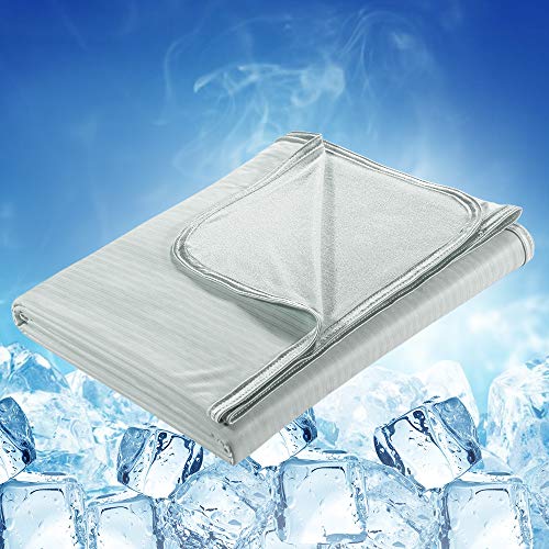 Elegear Kühldecke Sommerdecke - Japanische Arc-Chill 3.0 Kühlfasern 2in1 doppelseitige Selbstkühlende Decke für Besseren Schlaf Antiallergie und Atmungsaktive Weiche Wohndecke Reisedecke 200 x 220 cm von Elegear