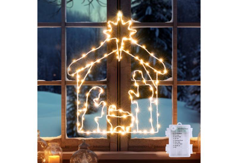 Elegear LED-Lichterkette metalle Dekolicht für Ostern mit Lichterkette(Indoor/Outdoor), mit Timer Memory Funktion von Elegear