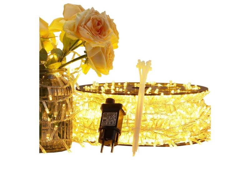 Elegear Lichterkette Außen Lichterkette, LED lichtervorhang, Timer/Memory-Funktion, 1000-flammig, Weihnachtsdeko 8 Modi Elegear Lichterkette Außen Lichterkette, LED lichtervorhang, Timer/Memory-Funktion, 1000-flammig, Weihnachtsdeko 8 Modi von Elegear