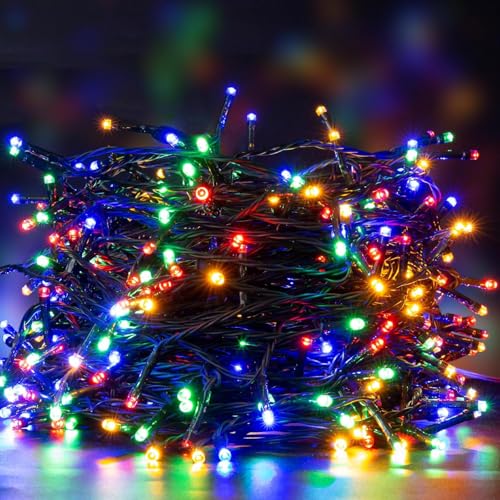 Elegear Lichterkette Batterie 40M 300LEDs Lichterkette Außen mit Timer Weihnachtsbeleuchtung Außen IP44 8Modi Lichterkette Weihnachtsbaum für Weihnachtsdeko, Schlafzimmer, Party, Garten, Bunt Elegear Lichterkette Batterie 40M 300LEDs Lichterkette Außen mit Timer Weihnachtsbeleuchtung Außen IP44 8Modi Lichterkette Weihnachtsbaum für Weihnachtsdeko, Schlafzimmer, Party, Garten, Bunt von Elegear