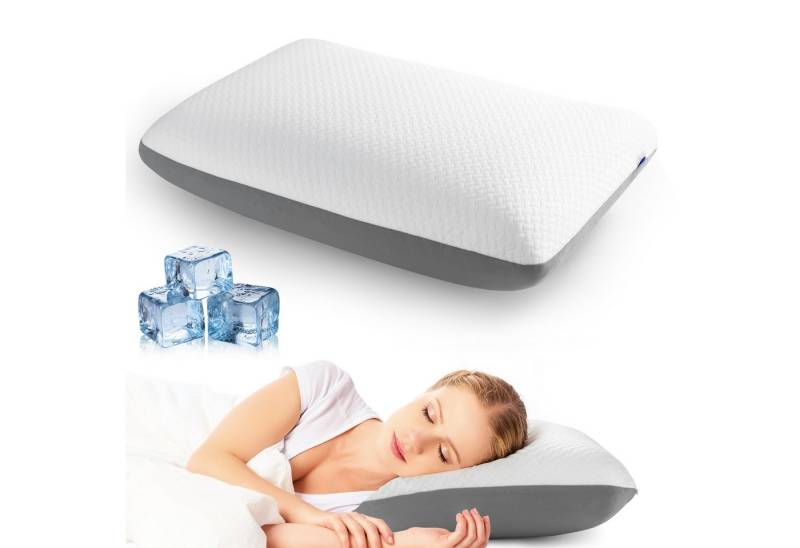 Elegear Nackenstützkissen 55X35/60X40cm Memory-Schaum-Kissen, Ergonomisches Nackenkissen, Füllung: 100 % Memory-Schaum, Bezug: Weiche Luftschicht, Rückenschläfer, Seitenschläfer, Bauchschläfer, 2-seitigem Bezug, maschinenwaschbar, kühlend & stützend Elegear Nackenstützkissen 55X35/60X40cm Memory-Schaum-Kissen, Ergonomisches Nackenkissen, Füllung: 100 % Memory-Schaum, Bezug: Weiche Luftschicht, Rückenschläfer, Seitenschläfer, Bauchschläfer, 2-seitigem Bezug, maschinenwaschbar, kühlend & stützend von Elegear