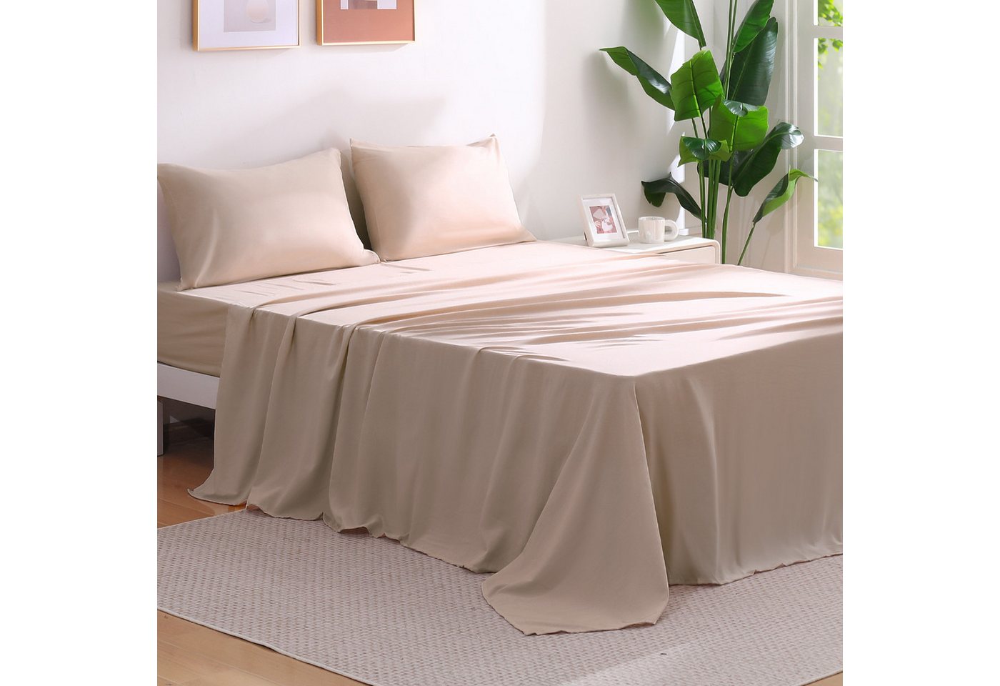 Elegear Partnerbettwäsche Bettwäsche 135×200cm Mikrofaser Bettwäsche-Set, 3 teilig, Grau, Bettbezug + Kopfkissenbezug*2,atmungsaktiv und weich, Polyester Elegear Partnerbettwäsche Bettwäsche 135×200cm Mikrofaser Bettwäsche-Set, 3 teilig, Grau, Bettbezug + Kopfkissenbezug*2,atmungsaktiv und weich, Polyester von Elegear