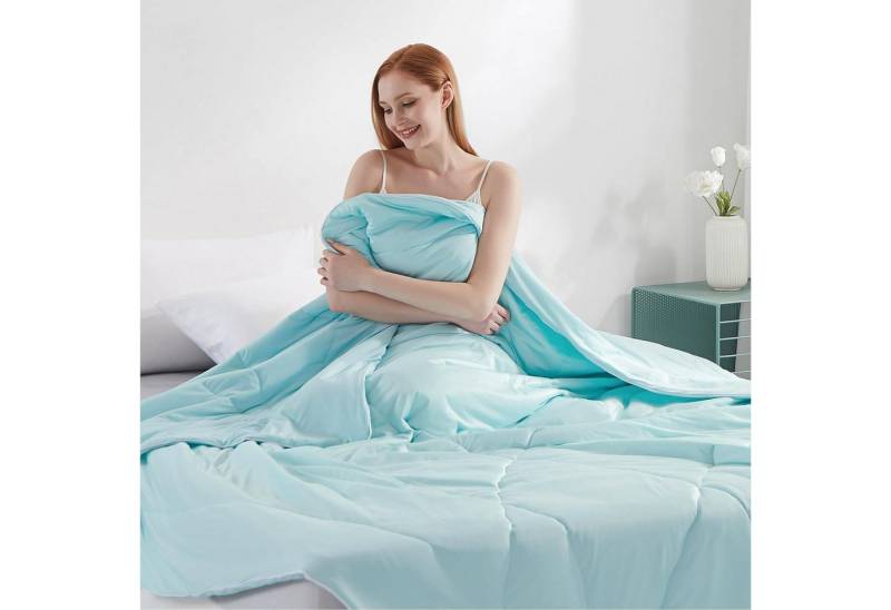 Elegear Sommerbettdecke Sommerdecke 150x200/200x220cm Kühldecke mit Japanische Arc-Chill 3.0, Füllung: DARCON 3D-Hohlfasern + Jade-Masterbatch, Bezug: 100% Arc-Chill Kühlgewebe (japanisch), Kühlende Bettdecke aus Kühlfasern, superweich, antiallergisch von Elegear