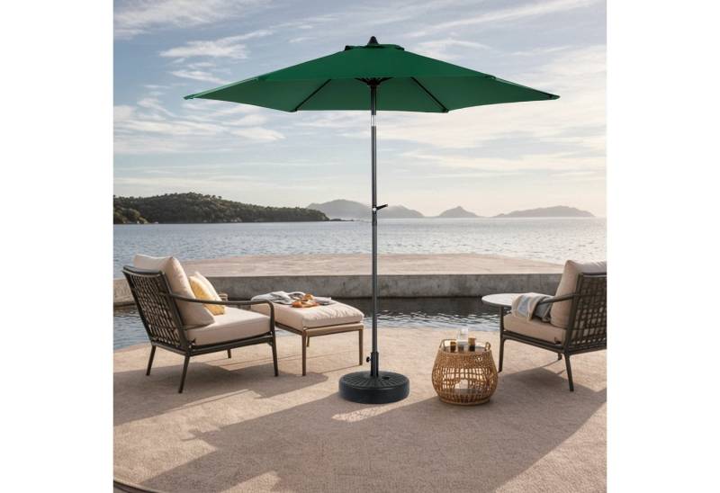 Elegear Sonnenschirm ∅264cm Sonnenschirm für 3-4 Personen, ohne Ständer, Terasseschirm mit 6 Streben für Terrasse oder Garten, Parasol inkl von Elegear