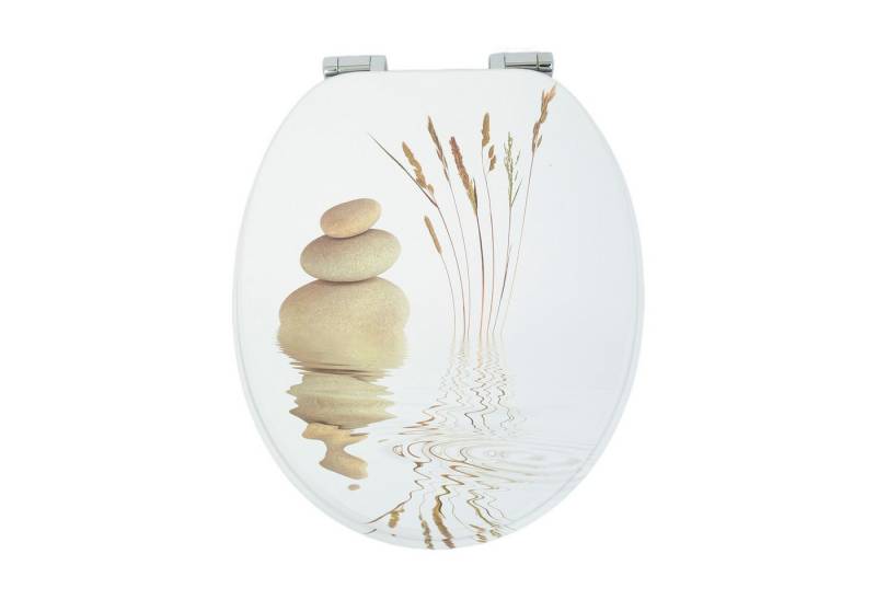 Elegear WC-Sitz runder Toilettendeckel mit Doppelte Absenkautomatik, einfache Montage, (1-St), Hochwertige Toilettensitz aus MDF (Maximale Tragfähigkeit 200 kg) von Elegear