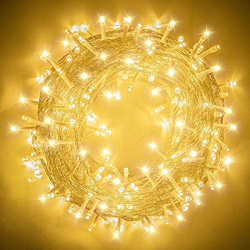Lichterkette Außen 100M 500LEDs Elegear Weihnachtsbeleuchtung Außen Strombetrieb Lichterkette Weihnachtsbaum 8 Modi LED Lichterkette Innen Weihnachtsdeko Aussen für Neujahr Party Hotel Garten Hochzeit von Elegear