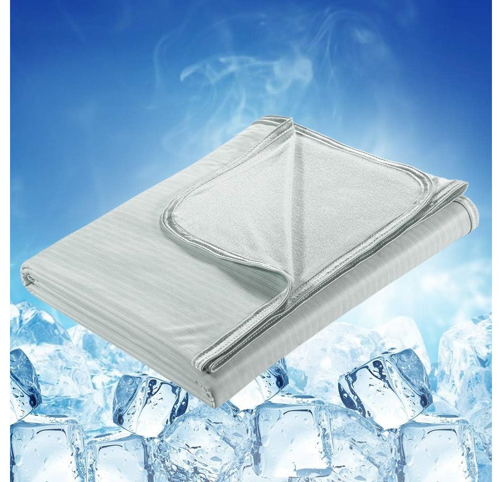 Elegear Sommerbettdecke Kühldecke Selbstkühlend doppelseitig – Sommerdecke 150x200/200x220cm, Füllung: Japanische Arc-Chill-Kühlfasern, Baumwolle, Bezug: Oberfläche: 75% Nylon 25% Polyester, Rückseite: 100% natürliche Bambusfaser, Q-Max>0,5, Antiallergie Atmungsaktive Sofadecke, Weiche Reisedecke Elegear Sommerbettdecke Kühldecke Selbstkühlend doppelseitig – Sommerdecke 150x200/200x220cm, Füllung: Japanische Arc-Chill-Kühlfasern, Baumwolle, Bezug: Oberfläche: 75% Nylon 25% Polyester, Rückseite: 100% natürliche Bambusfaser, Q-Max>0,5, Antiallergie Atmungsaktive Sofadecke, Weiche Reisedecke von Elegear