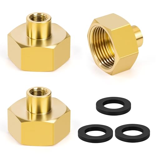 3 Stk Reduzierung Messing Rohrverschraubung, Doppelnippel Muffe 3/4" x 1/8" IG/IG Innengewinde Verbindungsstück Adapter, Doppelmuffe Anschlussnippel für Rohranschluss 3 Stk Reduzierung Messing Rohrverschraubung, Doppelnippel Muffe 3/4" x 1/8" IG/IG Innengewinde Verbindungsstück Adapter, Doppelmuffe Anschlussnippel für Rohranschluss von Elegrip