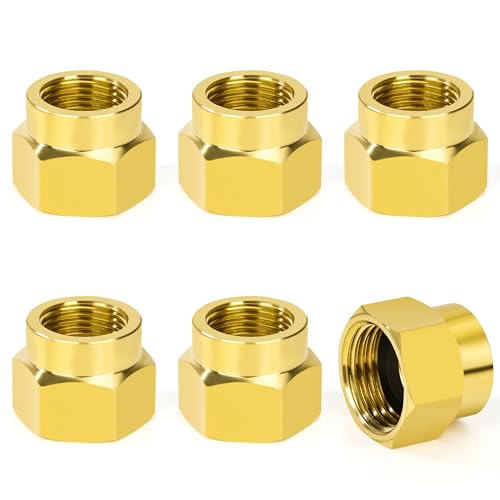 6 Stk Reduzierung Messing Rohrverschraubung, Doppelnippel Muffe 1/2" x 3/8" IG/IG Innengewinde Verbindungsstück Adapter, Doppelmuffe Anschlussnippel für Rohranschluss 6 Stk Reduzierung Messing Rohrverschraubung, Doppelnippel Muffe 1/2" x 3/8" IG/IG Innengewinde Verbindungsstück Adapter, Doppelmuffe Anschlussnippel für Rohranschluss von Elegrip