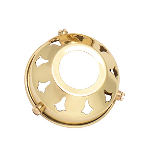 Lampenschirm aus Glas Galerie B22 3 Größen zur Auswahl – Messing Chrom & Antik 2.25" Brass von ElekTek