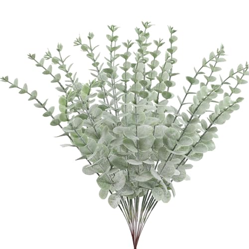 Elektheim 24 Stück Künstliche Eukalyptus Deko Künstlich Eukalyptusblätter Zweige wie Echt Pflanzen Deko für Tischdeko Hochzeit Party Home Garten Bodenvase Blumenarrangement Grün Elektheim 24 Stück Künstliche Eukalyptus Deko Künstlich Eukalyptusblätter Zweige wie Echt Pflanzen Deko für Tischdeko Hochzeit Party Home Garten Bodenvase Blumenarrangement Grün von Elektheim