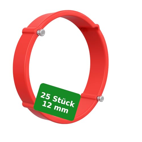 Elektro Butler Putzausgleichsring 60 mm – Ausgleichsring für Unterputzdosen und Hohlwanddosen – Kunststoffring für Gerätedosen (25 x Putzausgleichsring - 12 mm) von Elektro Butler