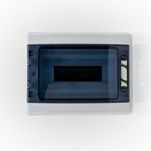 Elektro Butler Sicherungskasten-Aufputz IP65 - Wasserdicht und Staubdicht – Verteilerkasten Aufputz - Inklusive Zubehör - Robuster Verteilerkasten (1-reihig 12 Module) von Elektro Butler