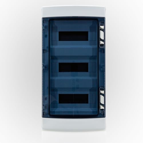 Elektro Butler Sicherungskasten-Aufputz IP65 - Wasserdicht und Staubdicht – Verteilerkasten Aufputz - Inklusive Zubehör - Robuster Verteilerkasten (3-reihig 36 Module) von Elektro Butler