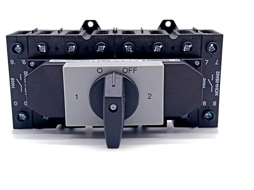 Sälzer Notstrom-Umschalter 4-polig Netz-0-Not Umschalter Notstrom - Schnappmontage für Hutschiene (Umschalter 80A) von Elektro Butler
