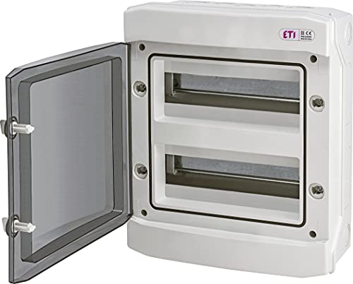 ETI Kleinverteiler IP65 Aufputz Unterverteilung Sicherungskasten Verteilerkasten AP (2x12 Module AP EEP) von Elektro Plast